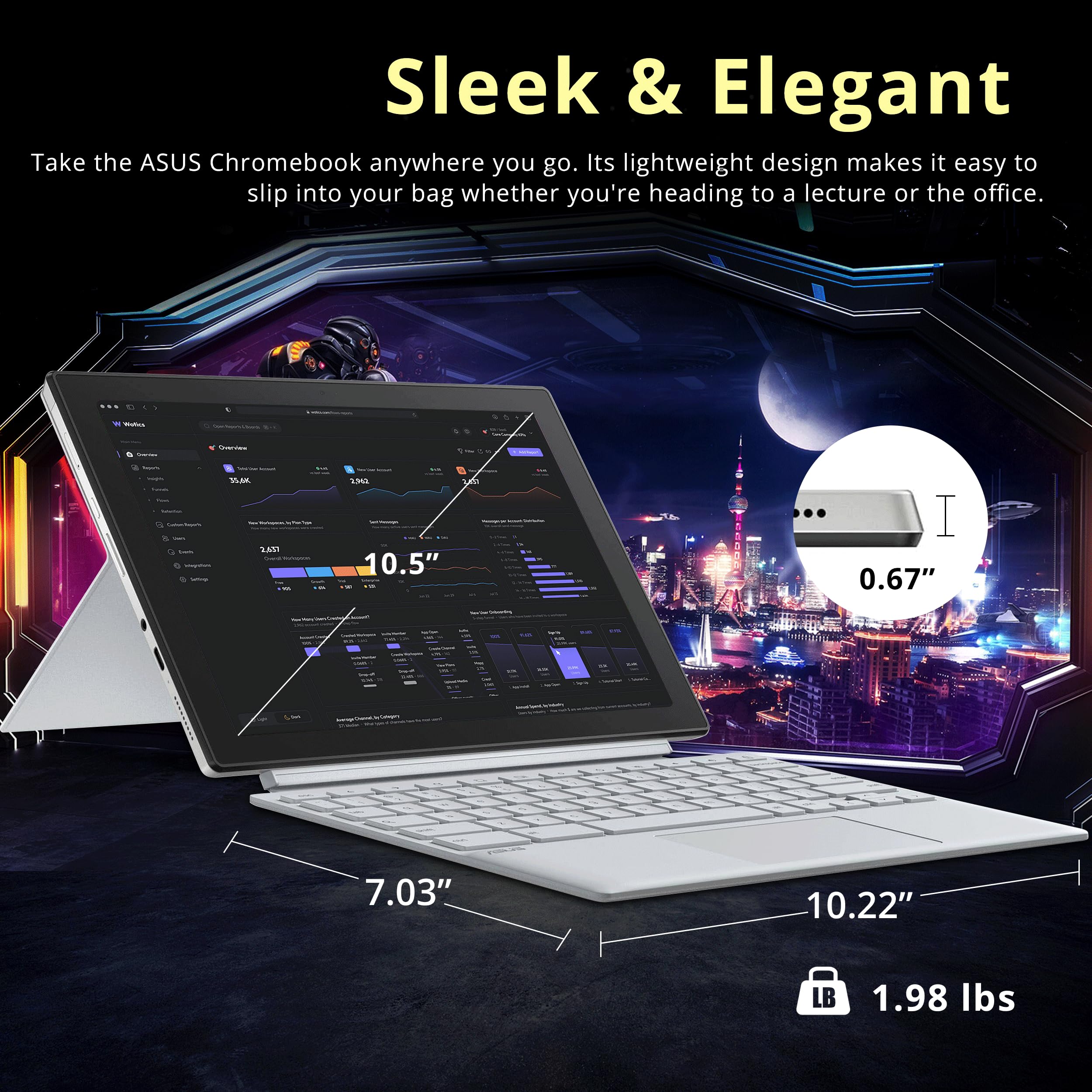 Amazon.co.jp: ASUS Chromebook 取り外し可能 CM3001 10.5インチ 2-in